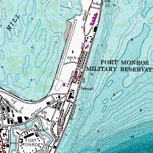 Topographic Map of Battery De Russy (historical), VA