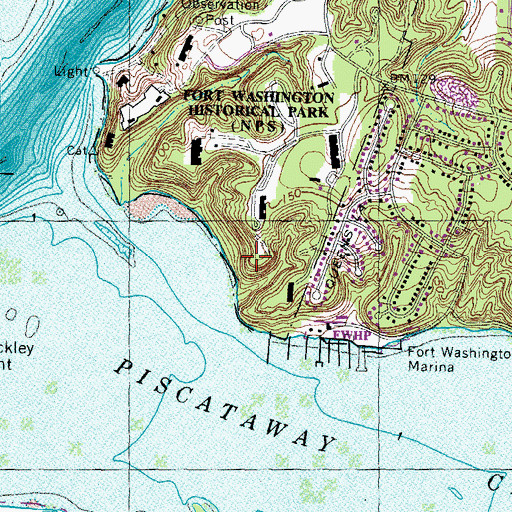Topographic Map of Battery Smith (historical), MD