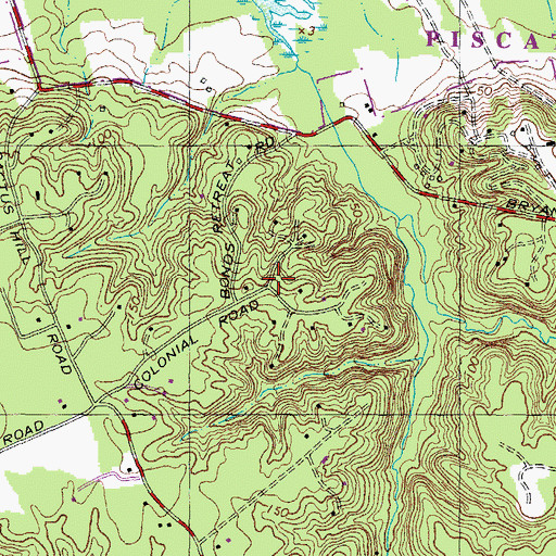 Topographic Map of Bryan Point, MD