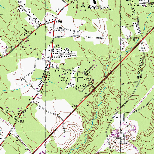 Topographic Map of Livingston Grove, MD