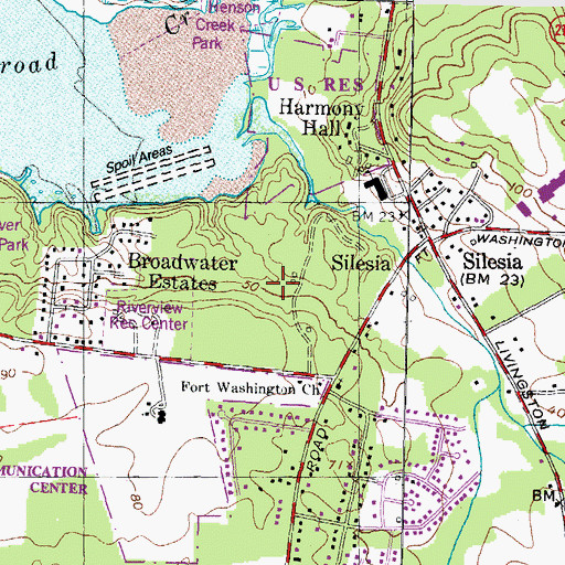 Topographic Map of Battersea on the Bay, MD