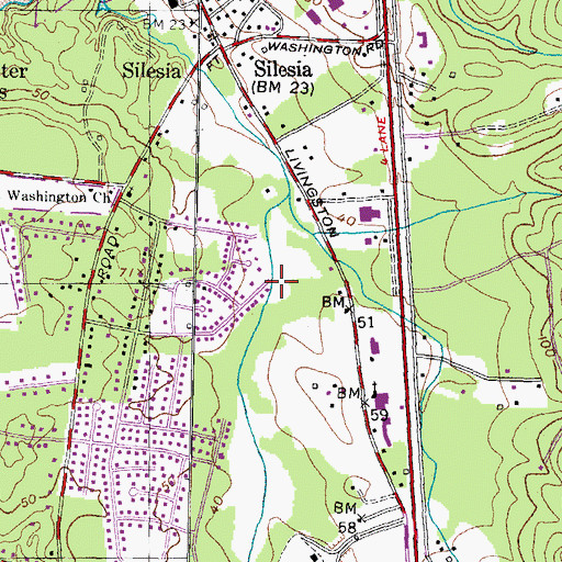 Topographic Map of Franklin Square Park, MD