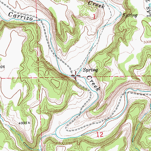 Topographic Map of Pintada Creek, CO