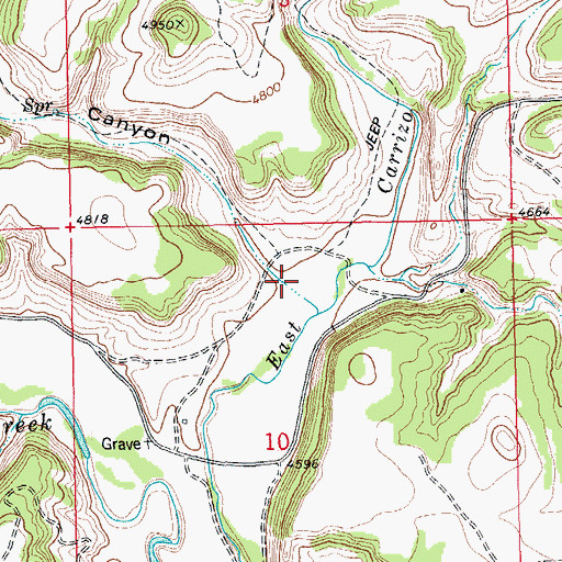 Topographic Map of Bushy Canyon, CO