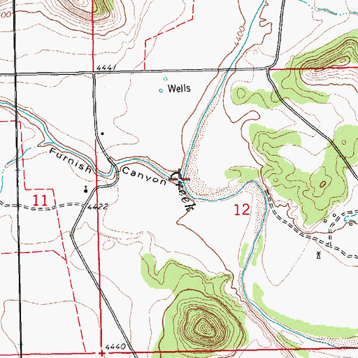 Topographic Map of Furnish Canyon, CO