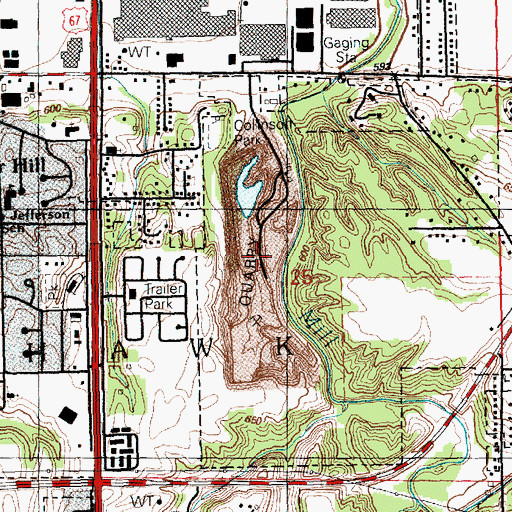 Topographic Map of Milan Quarry, IL