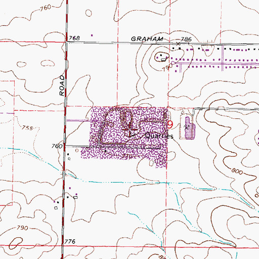 Topographic Map of Irene Quarry Number 116, IL