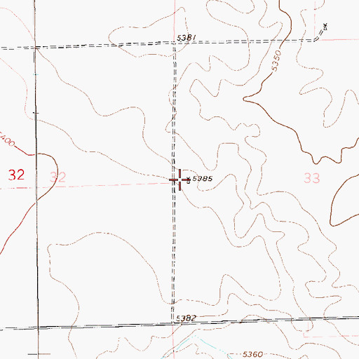 Topographic Map of Sample Windmill, CO