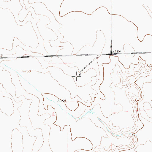 Topographic Map of Central Windmill, CO