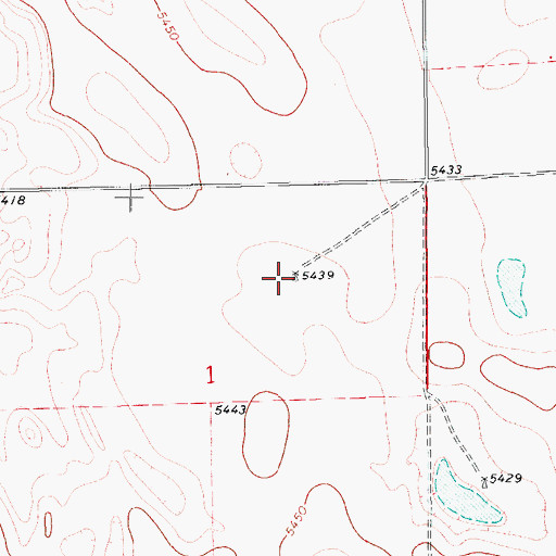 Topographic Map of Grassy Flat Windmill, CO