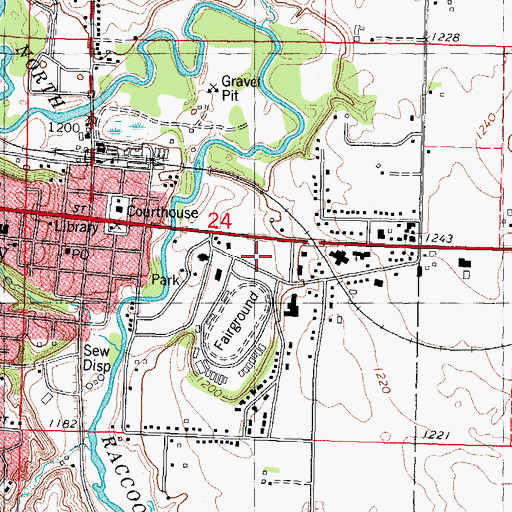 Topographic Map of Tolan Field, IA