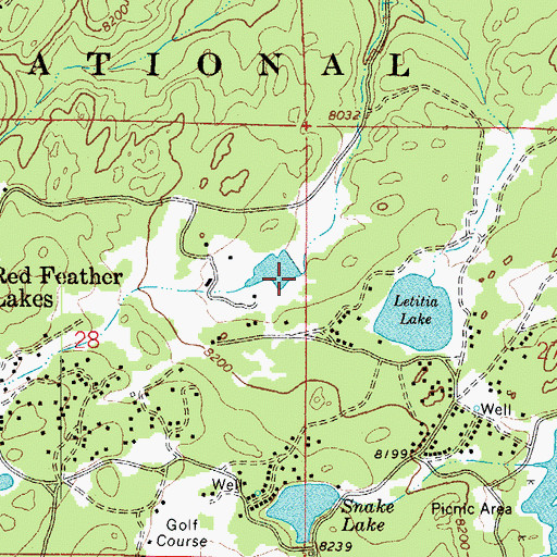 Topographic Map of Fox Acres Dam, CO