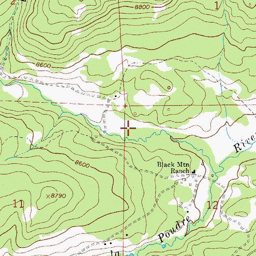 Topographic Map of Panhandle Dam, CO