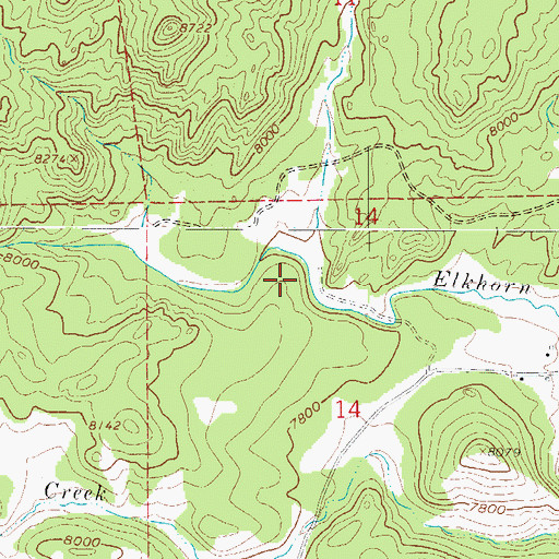 Topographic Map of Pavel Number 1 Dam, CO