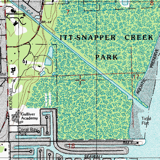 Topographic Map of Zuckerman School, FL