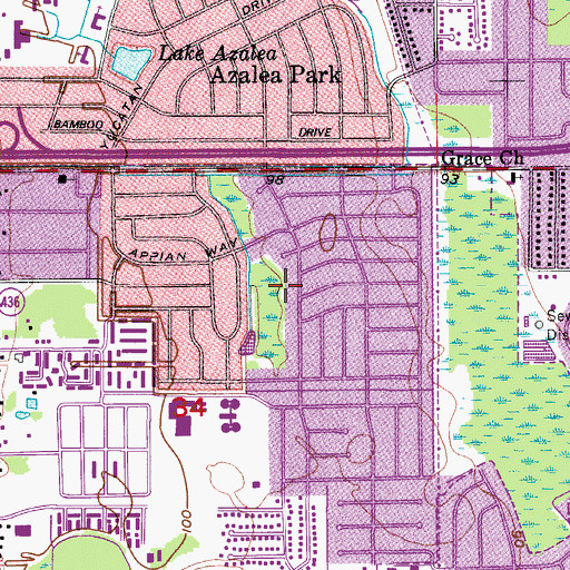 Topographic Map of Englewood Park, FL