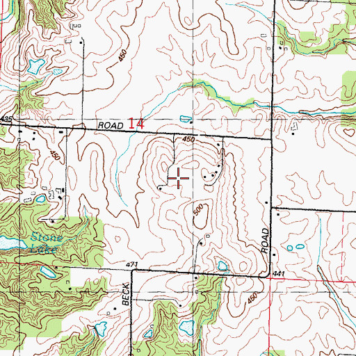 Topographic Map of Nike Site SL-40L (historical), IL
