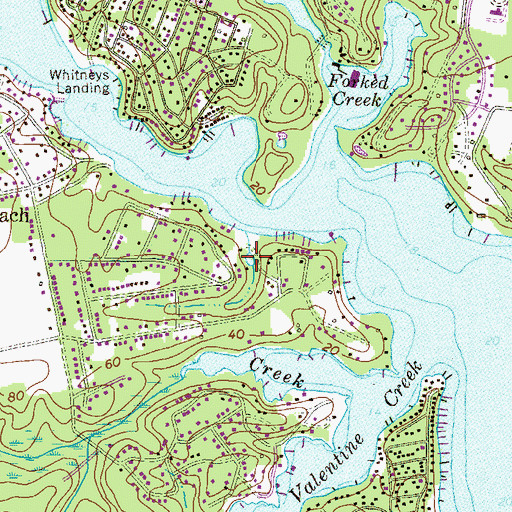 Topographic Map of Arden Pond, MD