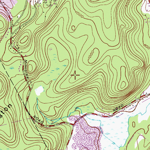 Topographic Map of Minisink County Park, NJ