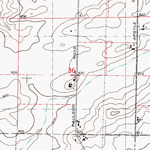 Topographic Map of Tripp Pioneer Cemetery, IL