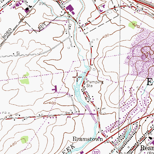 Topographic Map of Fishing Creek Park, PA