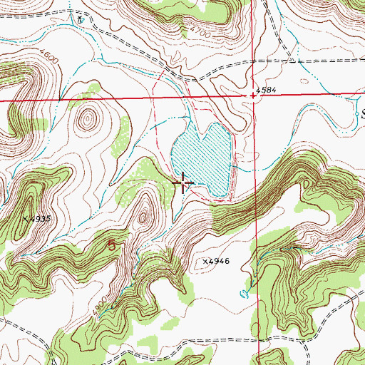 Topographic Map of John L Jones Dam, CO