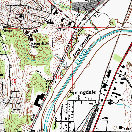 Topographic Map of Floyd River Trail, IA