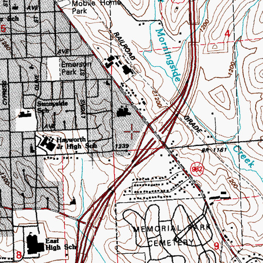 Topographic Map of Countryside Retirement Home, IA
