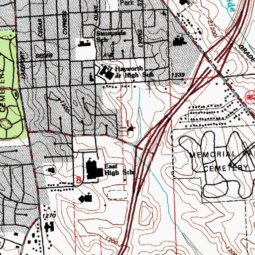 Topographic Map of Morningside Reformed Church, IA