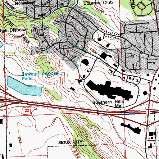 Topographic Map of Vietnamese Christian Reformed Church, IA