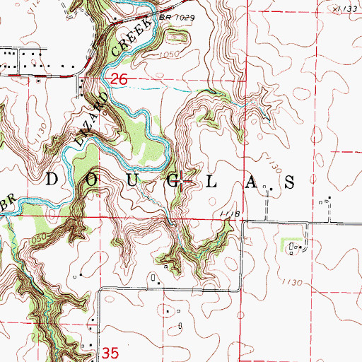 Topographic Map of Bob Hay Memorial Conservation Area, IA