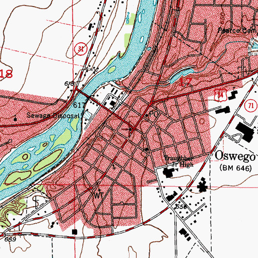 Topographic Map of Church of the Good Shepherd, IL