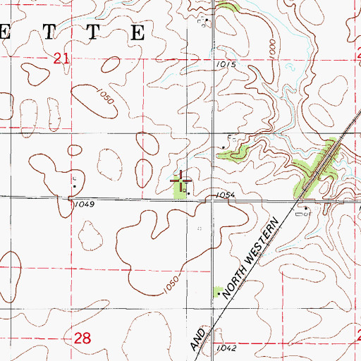 Topographic Map of Summit Post Office (historical), IA