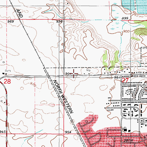 Topographic Map of Stonbrook Community Church, IA