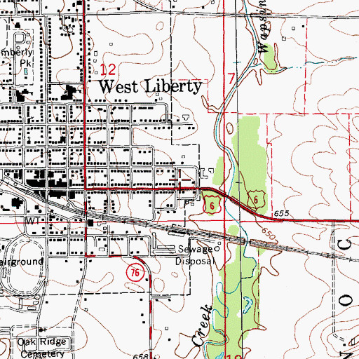 Topographic Map of Independent Pentecostal Church, IA