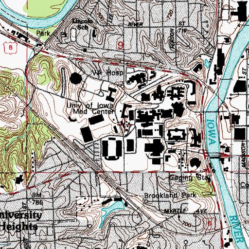 Topographic Map of Botany Plant House, IA