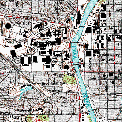 Topographic Map of Health Protection Office, IA