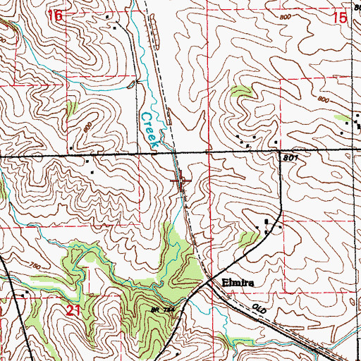 Topographic Map of Ives (historical), IA