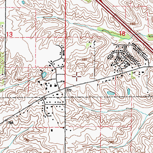 Topographic Map of Weber Elementary School, IA