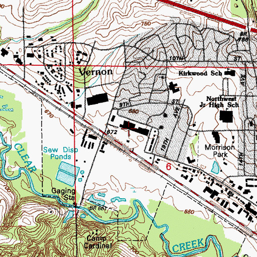 Topographic Map of Lantern Park Plaza, IA
