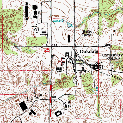 Topographic Map of Physiology Research Lab, IA