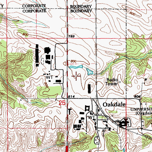 Topographic Map of CADSI Building, IA