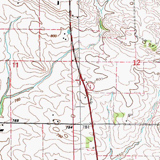 Topographic Map of Stone Academy (historical), IA