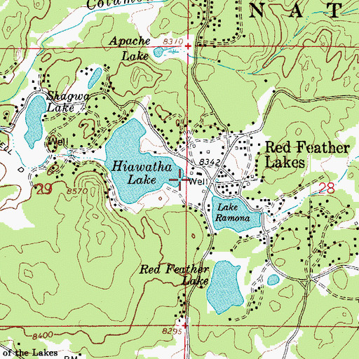 Topographic Map of Mitchell Number 1 Dam, CO