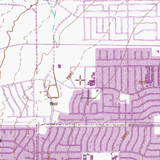 Topographic Map of Fannin Elementary School, TX