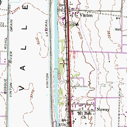 Topographic Map of Bill Childress Elementary School, TX
