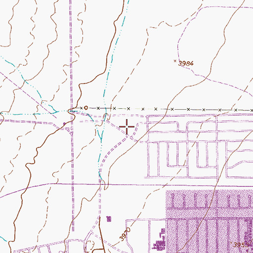 Topographic Map of Bradley Elementary School, TX