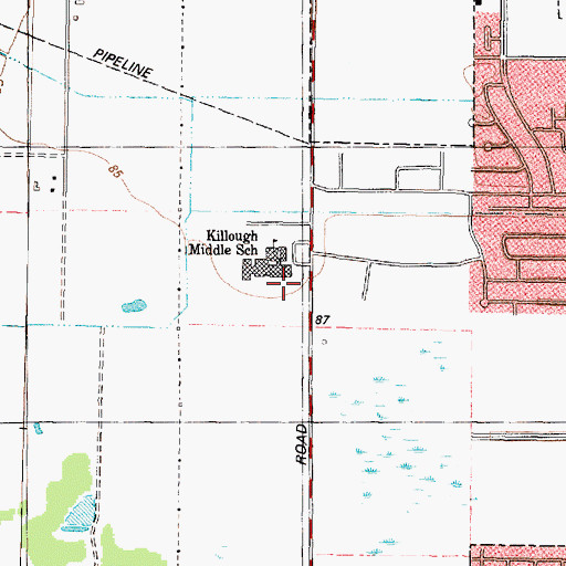 Topographic Map of Liestman Elementary School, TX
