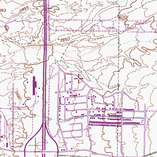 Topographic Map of Westway Number 7 Colonia, TX