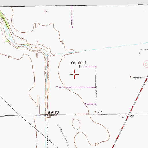 Topographic Map of Tradewinds Estates Colonia, TX